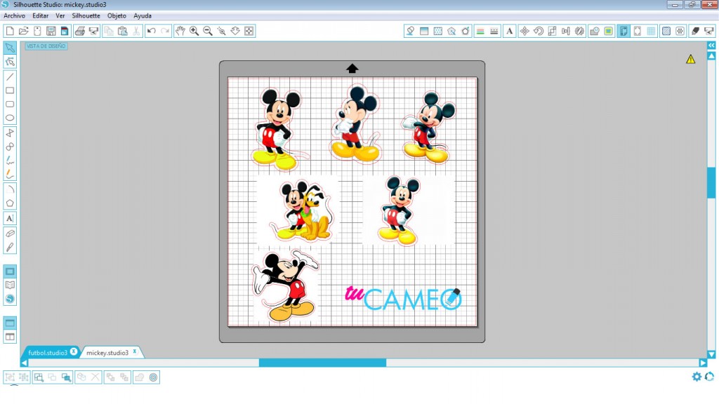 mickey mouse print and cut cameo